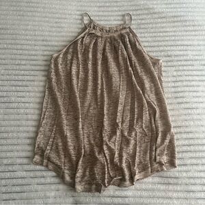 Joie Tan Linen Tank Top